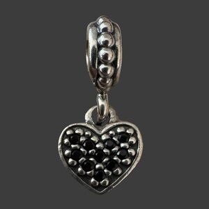 Authentic Pandora Pave Heart Charm